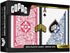 Copag Legacy Design 100% Plastic Playing Cards, Bridge Size (Narrow) Regular Index Red/Blue