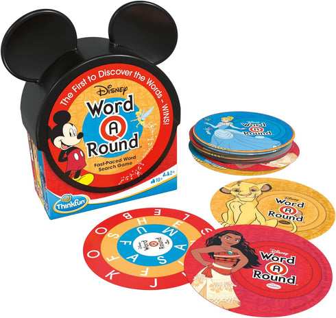 ThinkFun Disney WordARound Trivia Game Read The Word Around The Card for Ages 10+