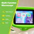 Rechargeable Digital Microscope for Kids, Portable Microscopes with Slides, Learning Educational Toys for Boys & Girls