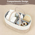 Diaper Caddy Organizer, Cotton Rope Baby Basket for Nursery and Changing Table, Portable Diaper Caddy with Removable