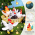 6 Pieces Mini Plush Animal Toys, Soft Plush Dolls of Horse, Pig, Cattle, Rabbit, Dog, Sheep, Hen for Ages 3+