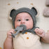 Moonkie Teething Toy, BPA Free Silicone Teethers, 360° Baby Toothbrush with Suction Base, Best for Babies 6-12 Months