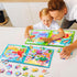 Magnetic Puzzles for Kids Ages 3-5 - Two-Book Set - Dinosaur Animal Jigsaw Puzzle Magnet Books for Learning Activities
