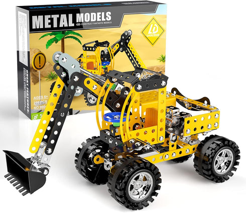 Lucky Doug Stem Building Projects Toys for Kids 8-12 Years Old, Metal Building Construction Model Kit
