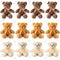Jenaai 12 Pieces Stuffed Animals, Soft Party Gift Plush Bears for Baby Shower Centerpieces, Birthday Decorations (11.8