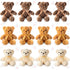 Jenaai 12 Pieces Stuffed Animals, Soft Party Gift Plush Bears for Baby Shower Centerpieces, Birthday Decorations (11.8