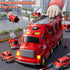 1-3 3-5, 7-in-1 Set 1 2 3 4 5 6 3-9 Fire Truck Toys for Toddler Fire Car Carrier Vehicle for Girls Years Old, Transport