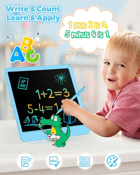 KOKODI 12 Inch LCD Writing Tablet - Erasable Doodle Board for Toddler Drawing, Car Travel School Games for Kids