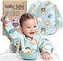Waterproof Smock Baby Bibs for Eating (Boy or Girl 6-24 Months) -