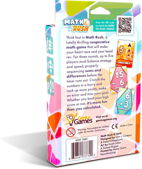 Math Rush: Addition & Subtraction (Volume 1), Cooperative Time-Based Math Flash Card Game for Kids