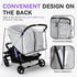 bemece Double Stroller Rain Cover, Weather Shield Double Stroller for Side by Side Seats Twin Stroller, Baby Outdoor