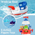 2-4, Set, Swimming 18 3 5 6 iPlay, iLearn Bath Toys for Toddlers Kids Lighthouse Bathtub Shower Toy Wind up Boat, Baby