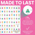Crosby Monster Piano Stickers for Learning Piano or Keyboard - Transparent Removable Key Set for Beginners