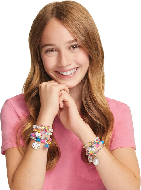 Make It Real: Rainbows & Pearls DIY Jewelry, 8 Fashionable Bracelets with 598 Pieces, Kids Ages 8+