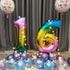 40 Inch Dark Rainbow Digit Helium Foil Birthday Party Balloons (9)