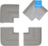 KidKusion Jumbo Corner Cushion, 4 Pack, Taupe | Made in USA | Furniture and Corner Protector