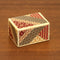 Bits and Pieces Detailed Mosaic Secret Puzzle Box, 7 Step Solution Wooden Money Box Brainteaser Game