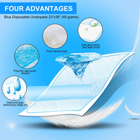 Zdolmy Baby Disposable Changing Pad, 20Pack Soft Waterproof Mat for Diaper Changing Table & Mat