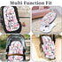 3 3 1 3D Pea Pod Infant Car Seat Insert with Strap Covers, in Reversible Floral Baby Car Seat Head Support for Newborn