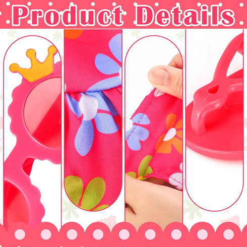 Kajaia 8 Pcs Doll Swimsuit, 18 Inch Doll Clothes and Accessories, Bikini, Dress, Flip Flops, Hat Outfit