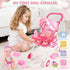 12" Set 15 3-5 deAO Baby Doll Stroller Baby Doll with Foldable Stroller PCS Accessories for Toddlers Christmas Birthday