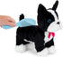 Toy Dog Plush Puppy - Boston Terrier with Floral Print Glam Bag for Kids 3 Years +