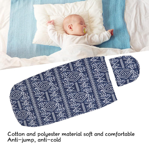 Set Set 0 3 (#3) Soft Elastic Anti Startle Baby Swaddle Blanket Hat Newborn Wrap Baby Hat for to Months Cattle Bag Anti
