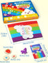 3 4 5 Coogam Rainbow Alphabet Learning Toy, Magnetic Letters and Mini Figures Sorting Matching Game, Fine Motor