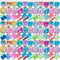 ONKULL Pop Fidget Keychain 90 Pack ,Mini Fidget Toys Bulk ,Sensory Toys for