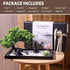 Set Zen Garden Kit for Desk Decor - Premium Beautiful Japanese Mini Sand Box Home, Office with Black Wooden Tray, White
