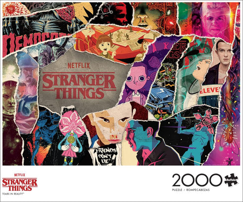 Buffalo Games - Stranger Things - Tears in Reality - 2000 Piece Jigsaw Puzzle for Adults Challenging Puzzle Perfect for Game Nights - Finished Puzzle Size is 38.50 x 26.50