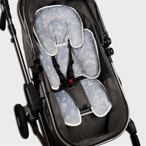 Dinosaur-Themed Nursing Pillow Cover - Infant Car Seat Insert for Comfort