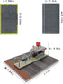 1/64 Scale Car Model Display Case, Hot Wheels Diorama Display Park with LED Lights (Includes 6 Parking Spaces)
