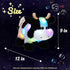 12'' Hopearl LED Musical Stuffed Cow Lighting Up Singing Plush Toy Adjustable Volume Lullaby Animated Soothe Birthday