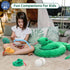 Mommy 3 5 7 8 12,Long MorisMos Giant Snake Stuffed Animal with Babies & Eggs,Realistic Stuffed Snake Plush Toys for Kid