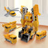 Magnetic Transform Engineering Car Assembled Toys with Storage Box, Magnetic Cars and Trucks for Kids Ages 3-8