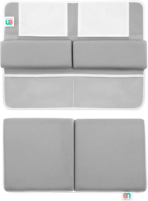 Elbow Set Baby Bath Kneeler and Rest Pad - Kneeling pad for Bathing Baby and Toddlers - Memory Foam Cushion - Holds