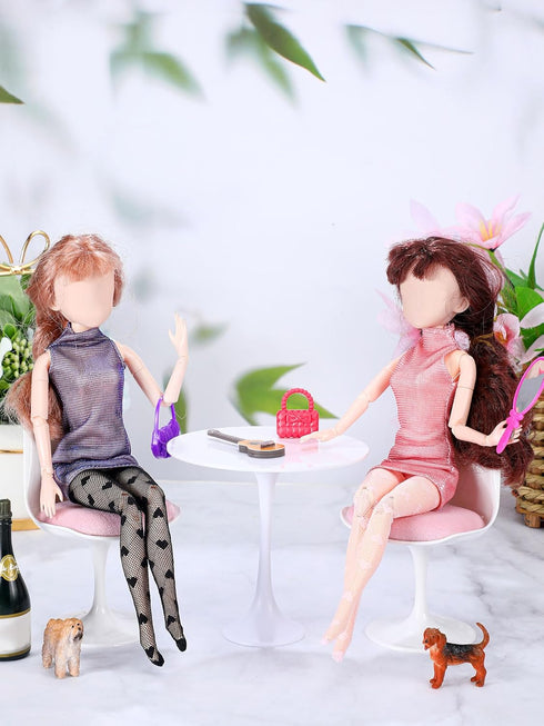 6 12 Inch Pieces Doll Tights Handmade Doll Lace Stockings Female Long Sock Legging Casual Accessories for DIY