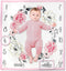 Baby Weekly, Monthly Milestone Blanket for Boys & Girls with Month & Week Markers for Swaddling & Photo Props