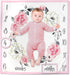 Baby Weekly, Monthly Milestone Blanket for Boys & Girls with Month & Week Markers for Swaddling & Photo Props