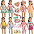HOAKWA American Doll Clothes and Accessories for 18 Inch Doll, 18" Clothes Dress,