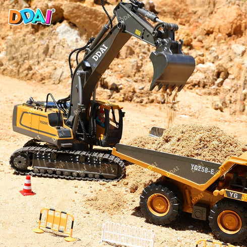 8-12 3 4 5 6 7 8 9 10+ DDAI Remote Control Excavator Toys for Boys Kids Best Gift Ideas for Age Year Old Boy