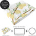 Sweet Jojo Designs Lemon Floral Girl Milestone Blanket Monthly Newborn First Year Growth Mat Baby Shower Memory