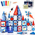 Magnetic Tiles - 58 Pcs Space Magnets Building Blocks Set - Sensory