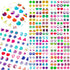 240PCS Sticker Earrings for Little Girls - 3D Gems Self-Adhesive Glitter Craft Crystal Stickers