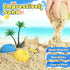 2.2lbs Sand,12 3 4 5 6 7 FRUSE Ocean Sensory Bin,Play Sand Art Kit with Play Sea Animal Toys,Sand Molds,Role Play Beach