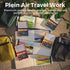 Set, 24-Color Set Funto Mini Watercolor Paint All-in-One Travel Paint Kit, with Crossbody Bag, Watercolor Journal