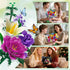 Set, 18 1065 8-12+ PLAXSOON Flower Bouquet Building Flowers Gift for Mothday Day Botanical Collection Building Block