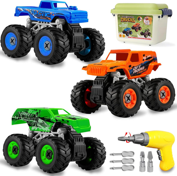Take Apart Monster Truck Toys for 3 4 5 6 7 8