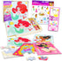 Princess Wooden Puzzle 5 Pack - 24 Piece Bundle with Holding Tray and Stickers for Kids